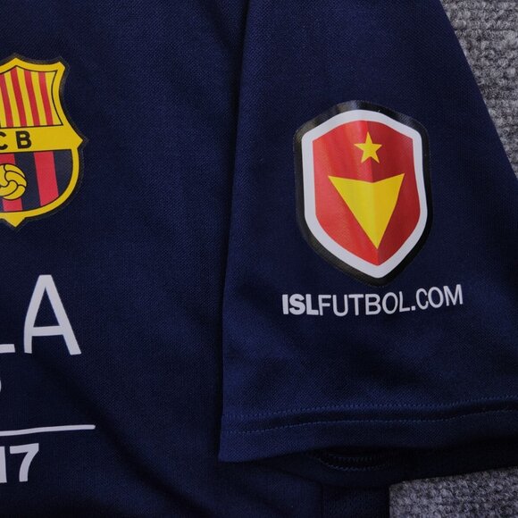 Nike Dri-Fit Men's Small FCB Soccer Camp United States 2017 Blue Short Sleeve - Picture 6 of 11